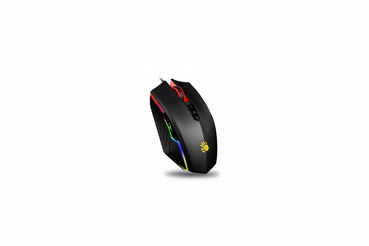 A70X Optical Gaming Mouse with Light Strike (LK) Switch & Scroll - Fully Programmable and Advance Macros (A70X-Matteblack)